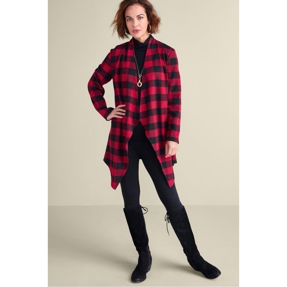 Soft Surroundings Mad About Plaid Topper